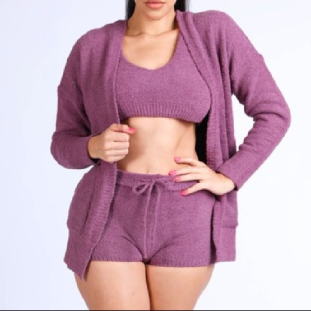 PLUSH & COMFY Plus-Size 3PC Set